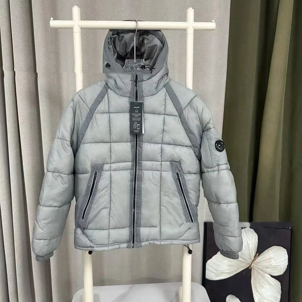 A Down Jacket - Silver Grey